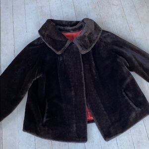 Vintage 60’s Faux Fur Pea Coat S